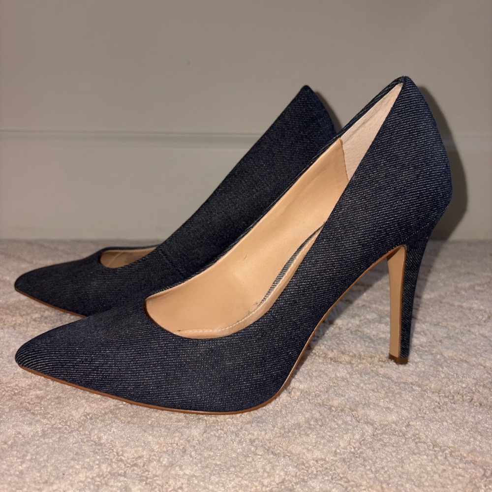Gianni Bini Denim Pointed Toe Pumps